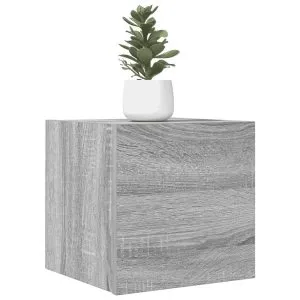 Dulapuri TV montaj pe perete, sonoma gri, 30,5x30x30 cm