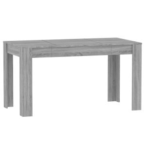 Masă de bucătărie, sonoma gri, 140×74,5×76 cm,lemn prelucrat