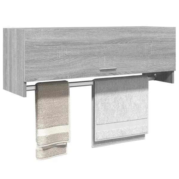 Șifonier, gri sonoma, 100×32,5×35 cm, lemn prelucrat
