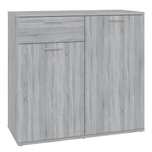 Dulap, sonoma gri, 80x36x75 cm, lemn compozit