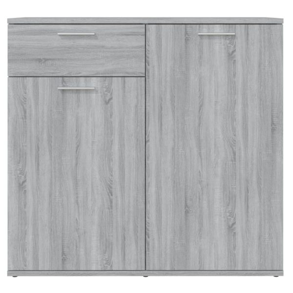 Dulap, sonoma gri, 80x36x75 cm, lemn compozit