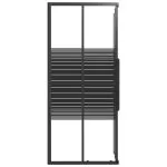 Cabină de duș cu dungi, negru, 90x70x180 cm, ESG