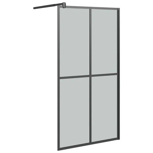 Paravan duș walk-in, 100×195 cm, sticlă securizată închisă