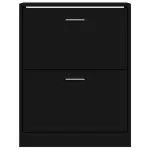 Pantofar, negru, 63x24x81 cm, lemn compozit