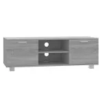 Comodă TV, gri sonoma, 120×40,5×35 cm, lemn prelucrat