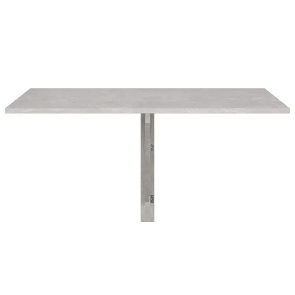 Masă de perete pliantă, gri beton, 100x60x56 cm, lemn compozit