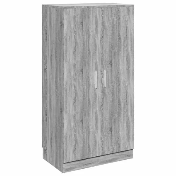 Pantofar, gri sonoma, 55x35x108 cm, lemn prelucrat