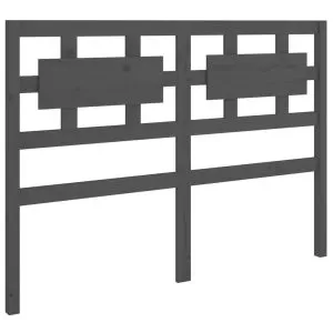 Tăblie de pat, gri, 155,5x4x100 cm, lemn masiv de pin