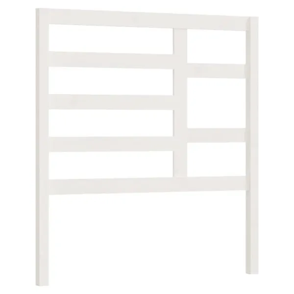 Tăblie de pat, alb, 96x4x104 cm, lemn masiv de pin
