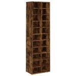 Pantofar, stejar fumuriu, 54x34x183 cm, lemn prelucrat