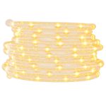 Cablu luminos cu 1200 LED-uri, alb cald, 50 m, PVC