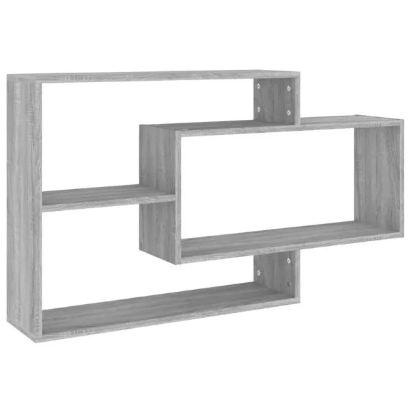 Raft de perete, sonoma gri, 104x20x58,5 cm, lemn compozit