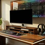 Suport pentru monitor stejar maro 100x24x13 cm lemn prelucrat