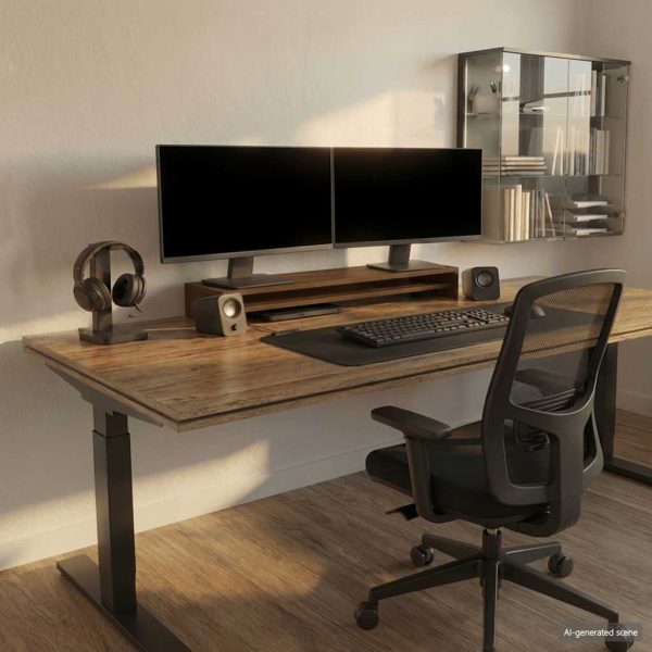 Suport pentru monitor stejar maro 100x24x13 cm lemn prelucrat