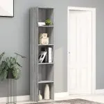 Bibliotecă, gri sonoma, 40x30x189 cm, lemn prelucrat