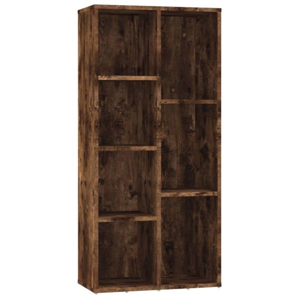 Bibliotecă, stejar fumuriu, 50x25x106 cm