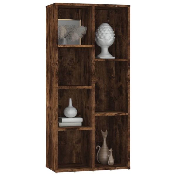 Bibliotecă, stejar fumuriu, 50x25x106 cm