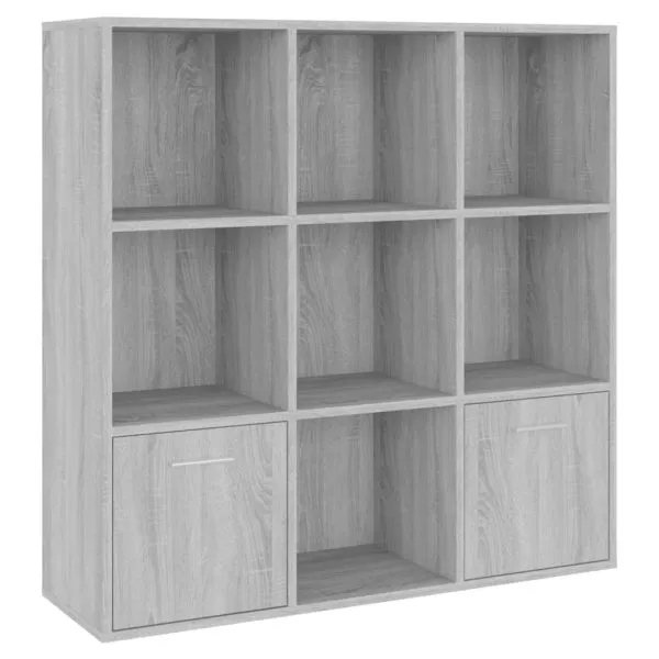Bibliotecă, gri sonoma, 98x30x98 cm