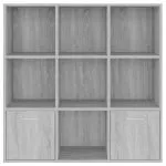 Bibliotecă, gri sonoma, 98x30x98 cm