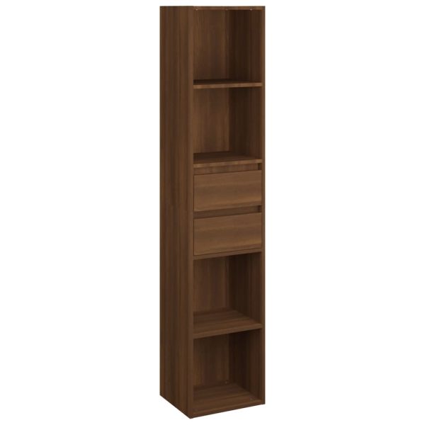 Bibliotecă, stejar maro, 36x30x171 cm, lemn prelucrat