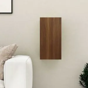 Comodă TV, stejar maro, 30,5x30x60 cm, lemn prelucrat