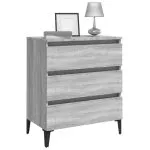 Dulap, sonoma gri, 60x35x69 cm, lemn compozit