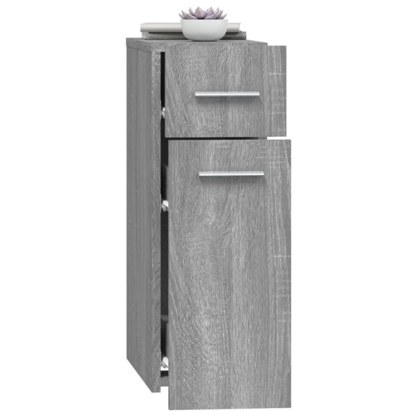 Dulap de farmacie, sonoma gri, 20×45,5×60 cm, lemn prelucrat