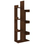 Bibliotecă, stejar maro, 48×25,5×140 cm, lemn prelucrat