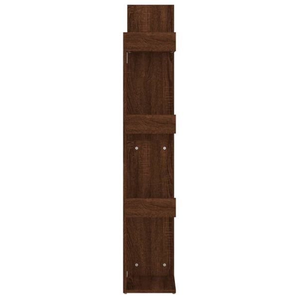 Bibliotecă, stejar maro, 48×25,5×140 cm, lemn prelucrat