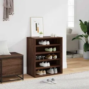 Pantofar, stejar maro, 60x35x70 cm, lemn prelucrat