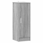 Pantofar, gri sonoma, 32x35x92 cm, lemn prelucrat