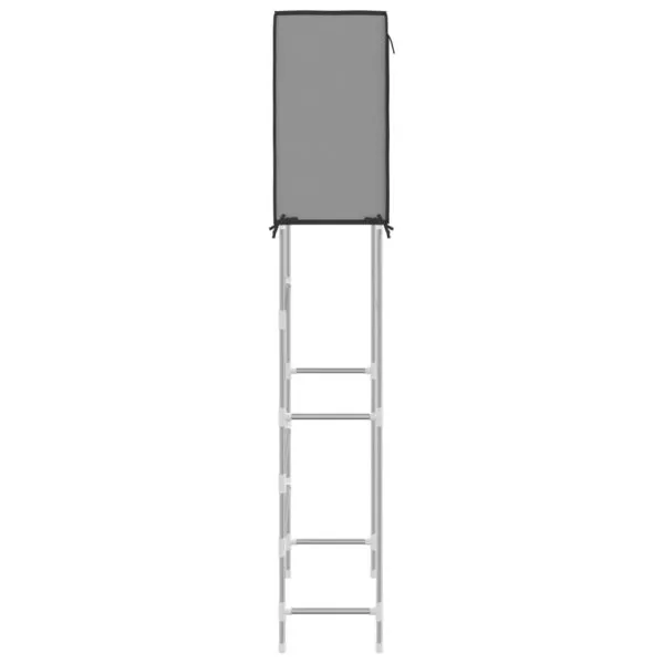 Raft de mașină de spălat 2 polițe gri 71×29,5×170,5 cm fier