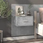 Noptieră de perete, gri beton