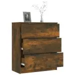 Dulap, stejar fumuriu, 60x30x70 cm, lemn prelucrat