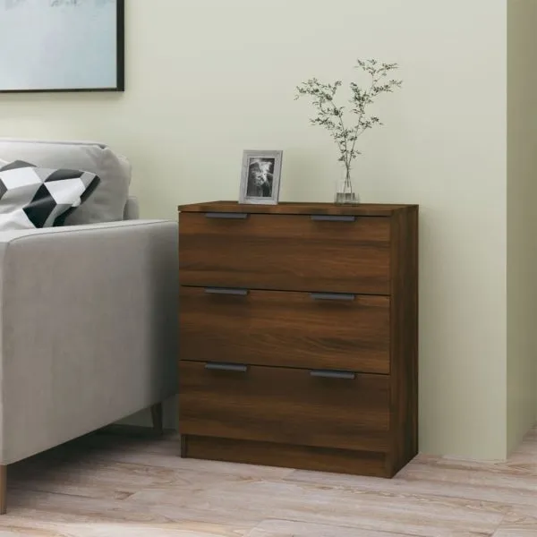 Dulap, stejar maro, 60x30x70 cm, lemn prelucrat