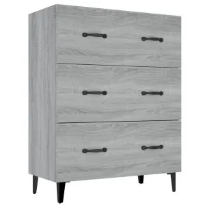 Dulap, gri sonoma, 69,5x34x90 cm, lemn compozit