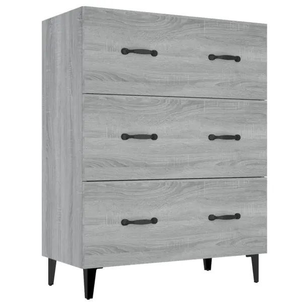 Dulap, gri sonoma, 69,5x34x90 cm, lemn compozit