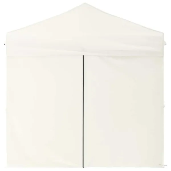 Cort pliabil pentru petrecere, pereți laterali, crem, 2×2 m
