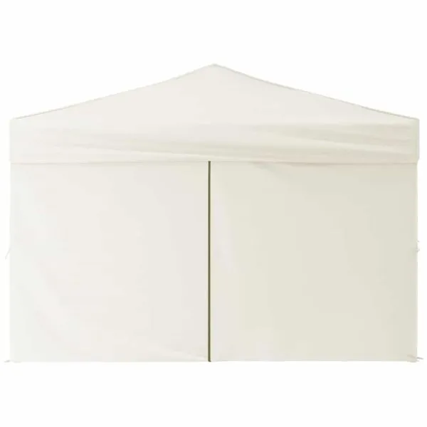 Cort pliabil pentru petrecere, pereți laterali, crem, 3×3 m
