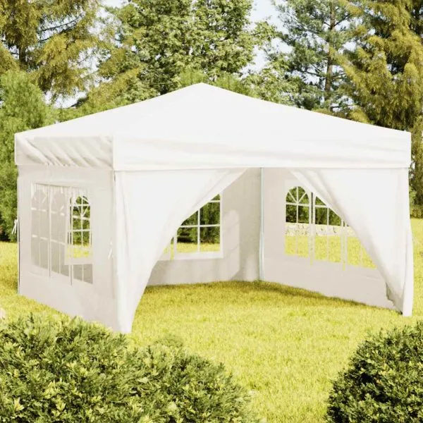 Cort pliabil pentru petrecere, pereți laterali, crem, 3×3 m