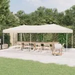 Cort pliabil pentru petreceri, crem, 3×6 m