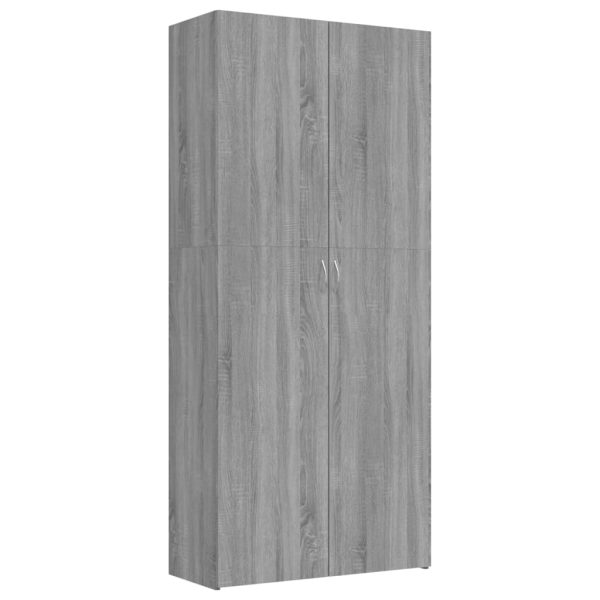 Pantofar, gri sonoma, 80×35,5×180 cm, lemn compozit