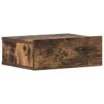 Noptieră plutitoare, stejar fumuriu, 40x30x15 cm lemn prelucrat