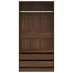 Șifonier, stejar maro, 100x50x200 cm, lemn prelucrat