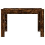 Masă de bucătărie, stejar fumuriu, 120x60x76 cm, lemn prelucrat