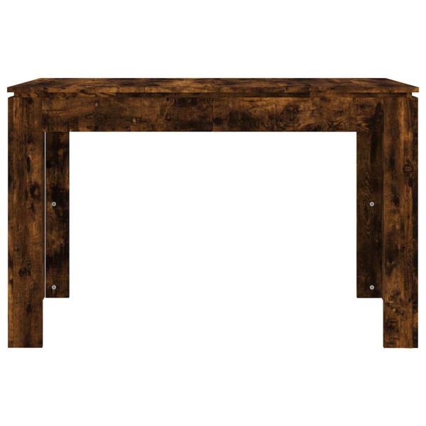 Masă de bucătărie, stejar fumuriu, 120x60x76 cm, lemn prelucrat