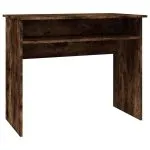 Birou, stejar fumuriu, 90x50x74 cm, lemn prelucrat