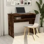 Birou, stejar fumuriu, 90x50x74 cm, lemn prelucrat