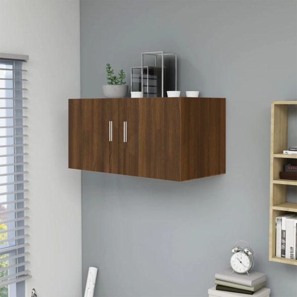 Dulap de perete, stejar maro, 80x39x40 cm, lemn prelucrat