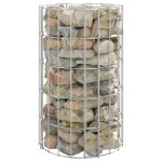 Stâlp de gabion, Ø30×50 cm, oțel galvanizat, circular